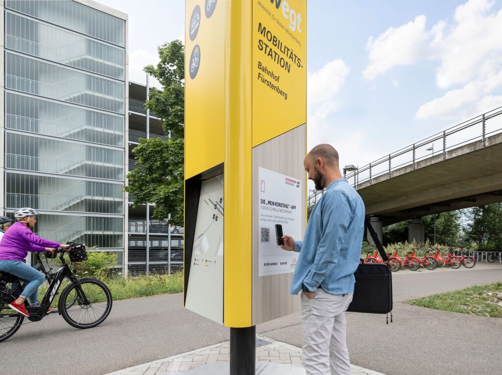 Mobilitätssäule am Bahnhof Ellwangen